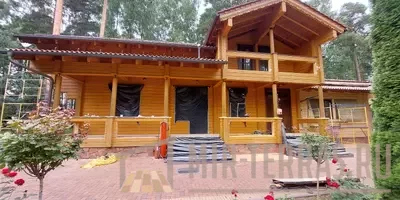 Деревянный дом из клееного бруса в новом облике