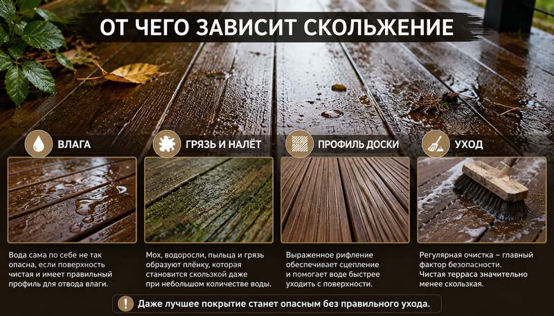 От чего вообще зависит скольжение